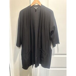 Eileen‎ Fisher Silk/linen Blend Blazer Black Medium